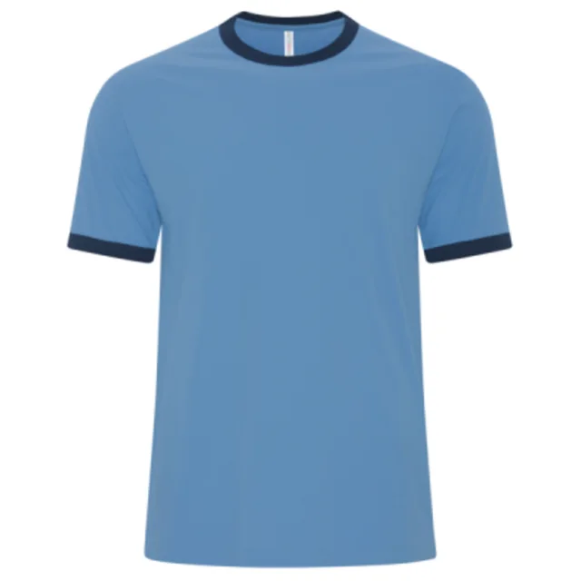 ATC™ EuroSpun® ATC™ EUROSPUN® RINGER TEE (ATC9001) — custom decorated by Black Sheep Designs