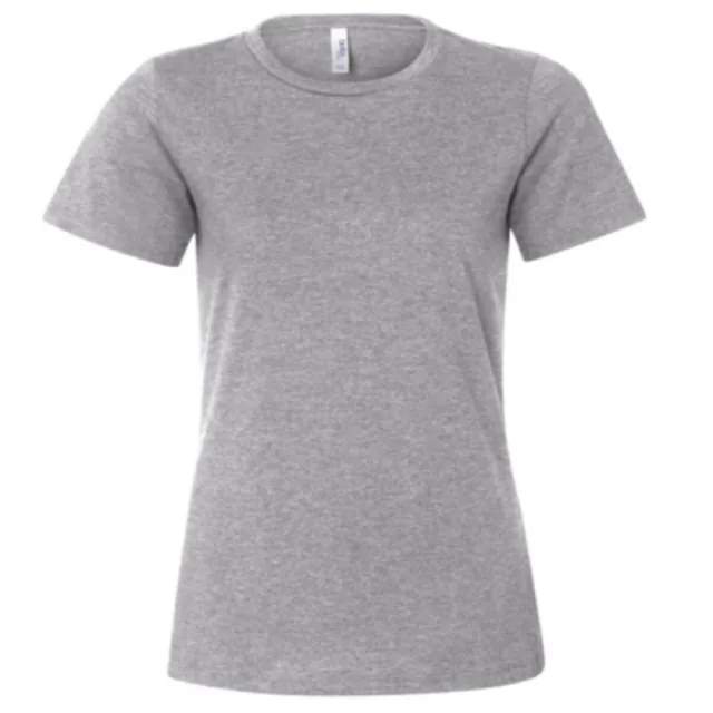 Bella + Canvas Women’s Relaxed Fit Heather CVC Tee (6400CVC) — custom decorated by Black Sheep Designs