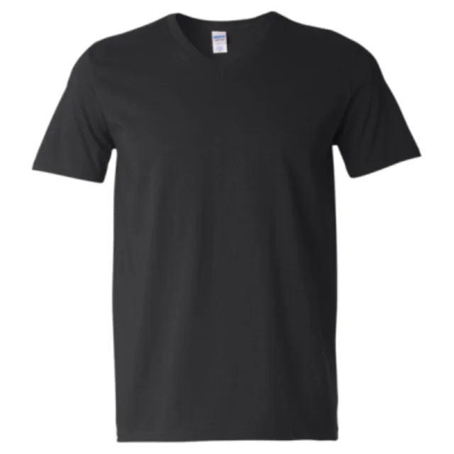 Gildan Unisex Softstyle® V-Neck T-Shirt (64V00) — custom decorated by Black Sheep Designs