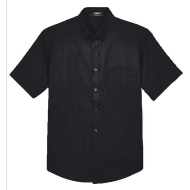 Core 365 Men's Optimum Short Sleeve Twill Dress Shirt (88194) — custom decorated by Black Sheep Designs