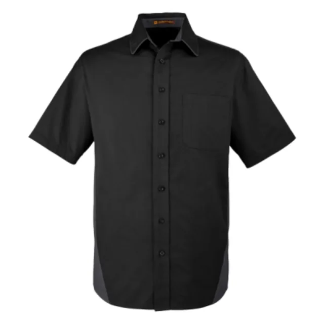 Harriton Men's Flash IL Colorblock Shirt (M586) — custom decorated by Black Sheep Designs