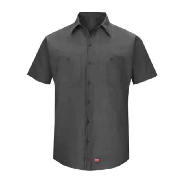 Red Kap RED KAP® SHORT SLEEVE WORK SHIRT WITH MIMIX™ (SX20) — custom decorated by Black Sheep Designs