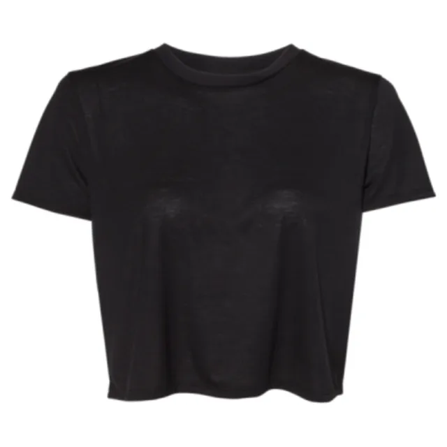 Bella + Canvas Women’s Flowy Crop Tee (8882) — custom decorated by Black Sheep Designs
