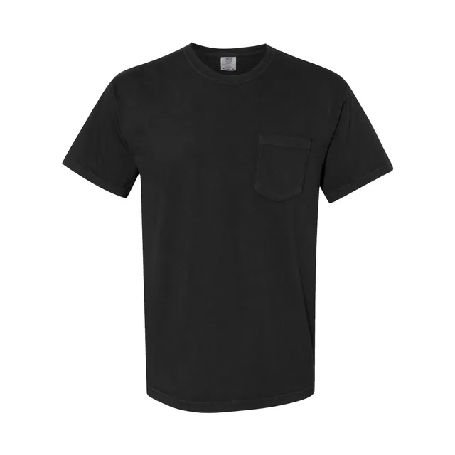 Comfort Colors Unisex Garment-Dyed Heavyweight Pocket T-Shirt (6030) — custom decorated by Black Sheep Designs