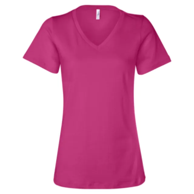 Bella + Canvas Women’s Relaxed Jersey V-Neck Tee (6405) — custom decorated by Black Sheep Designs