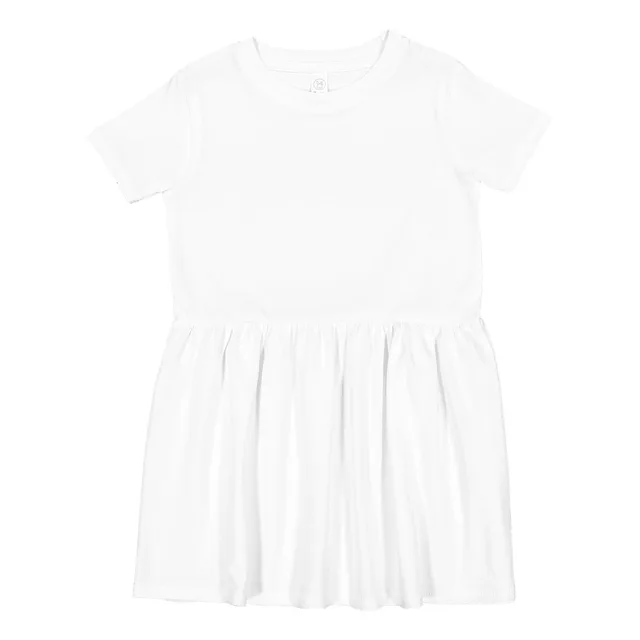 Rabbit Skins Toddler Fine Jersey Dress (5333) — custom decorated by Black Sheep Designs