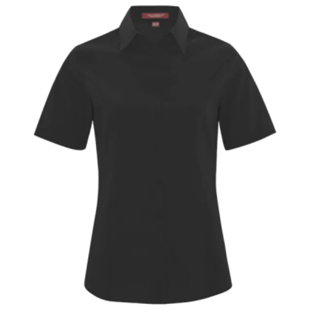 Coal Harbour® COAL HARBOUR® EVERYDAY SHORT SLEEVE WOVEN LADIES' SHIRT (L6021) — custom decorated by Black Sheep Designs