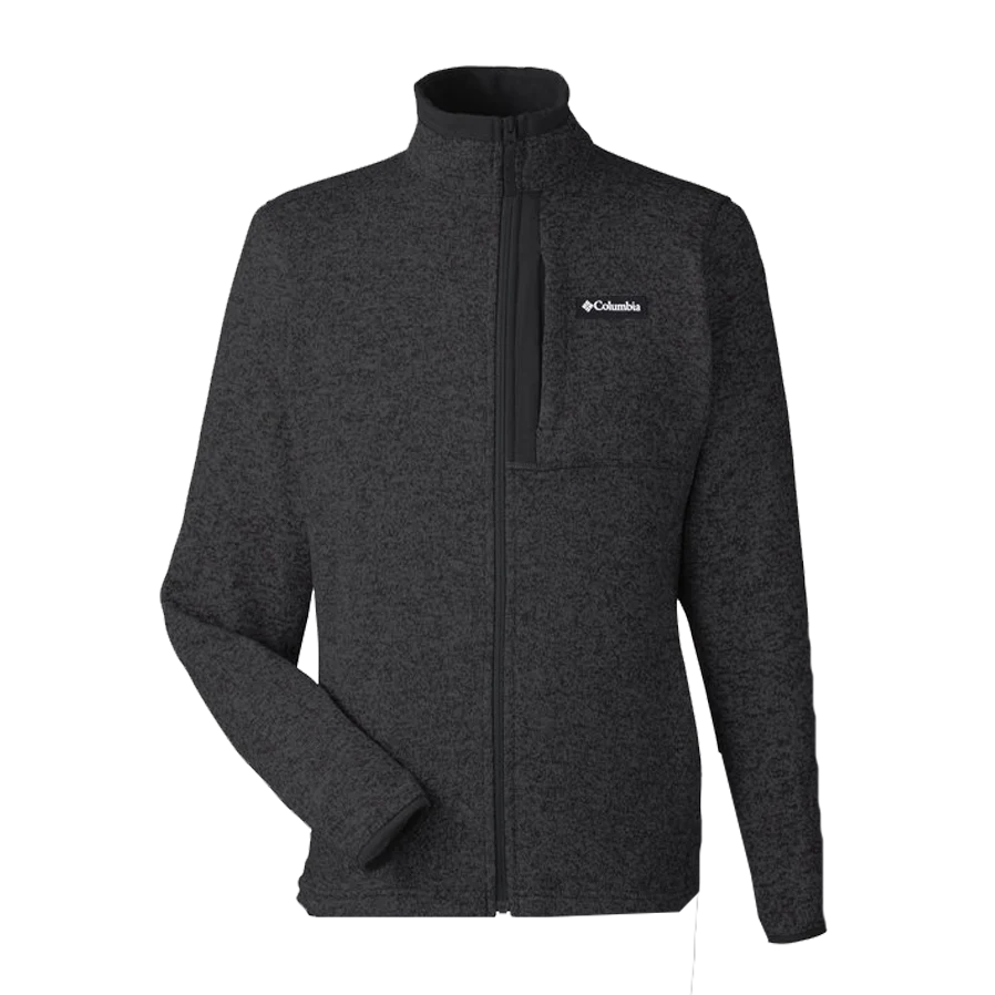Columbia Sweater Weather™ Full-Zip Jacket in Black Heather — front view