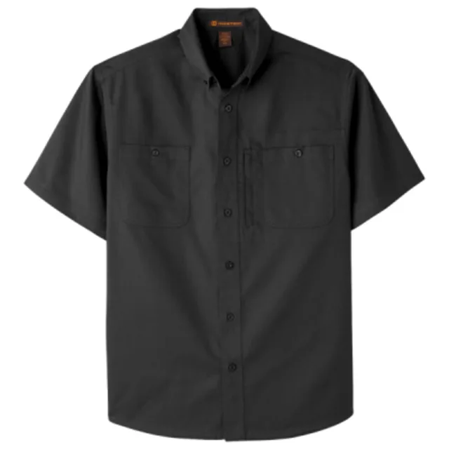 Harriton Men's Advantage IL Short Sleeve Work Shirt (M585) — custom decorated by Black Sheep Designs