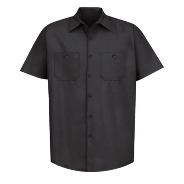 Red Kap RED KAP® INDUSTRIAL SHORT SLEEVE WORK SHIRT (SP24) — custom decorated by Black Sheep Designs